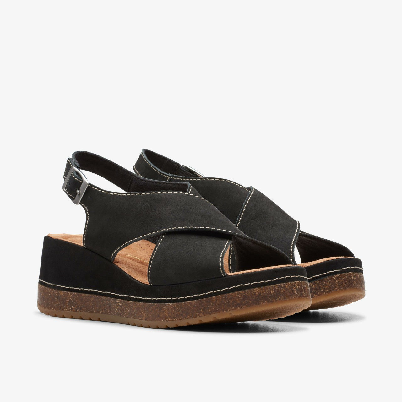 Kassanda Step Black Nubuck | Clarks discount - Women