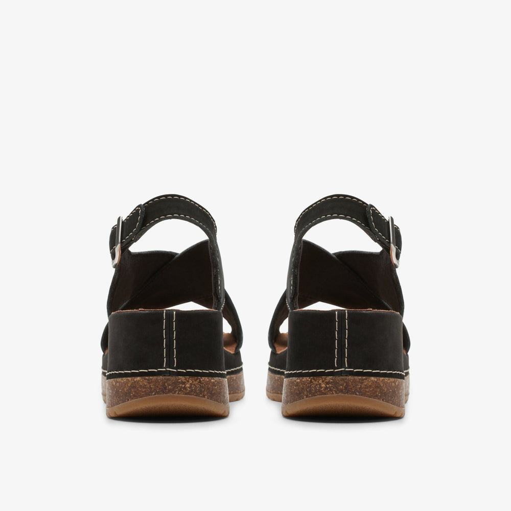 Kassanda Step Black Nubuck | Clarks discount - Women