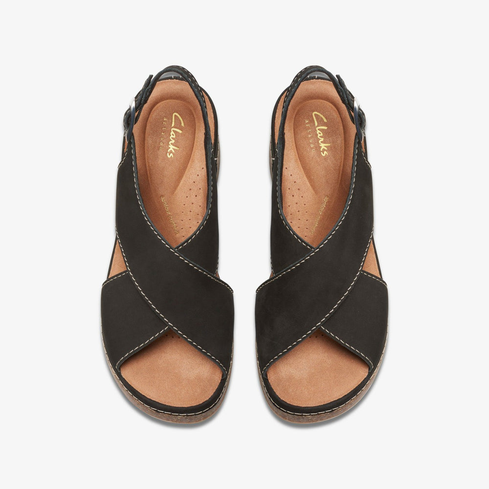 Kassanda Step Black Nubuck | Clarks discount - Women