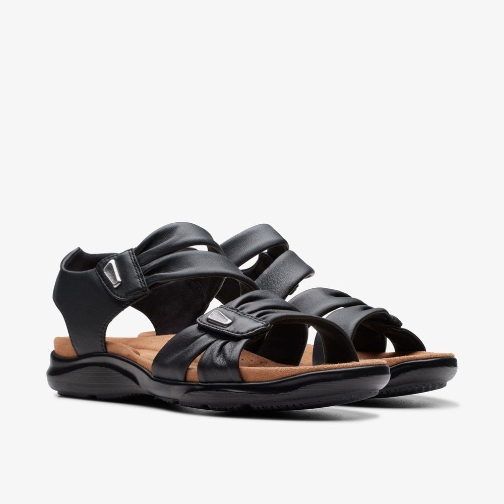 Kitly Ave Black Leather | Clarks discount - Women