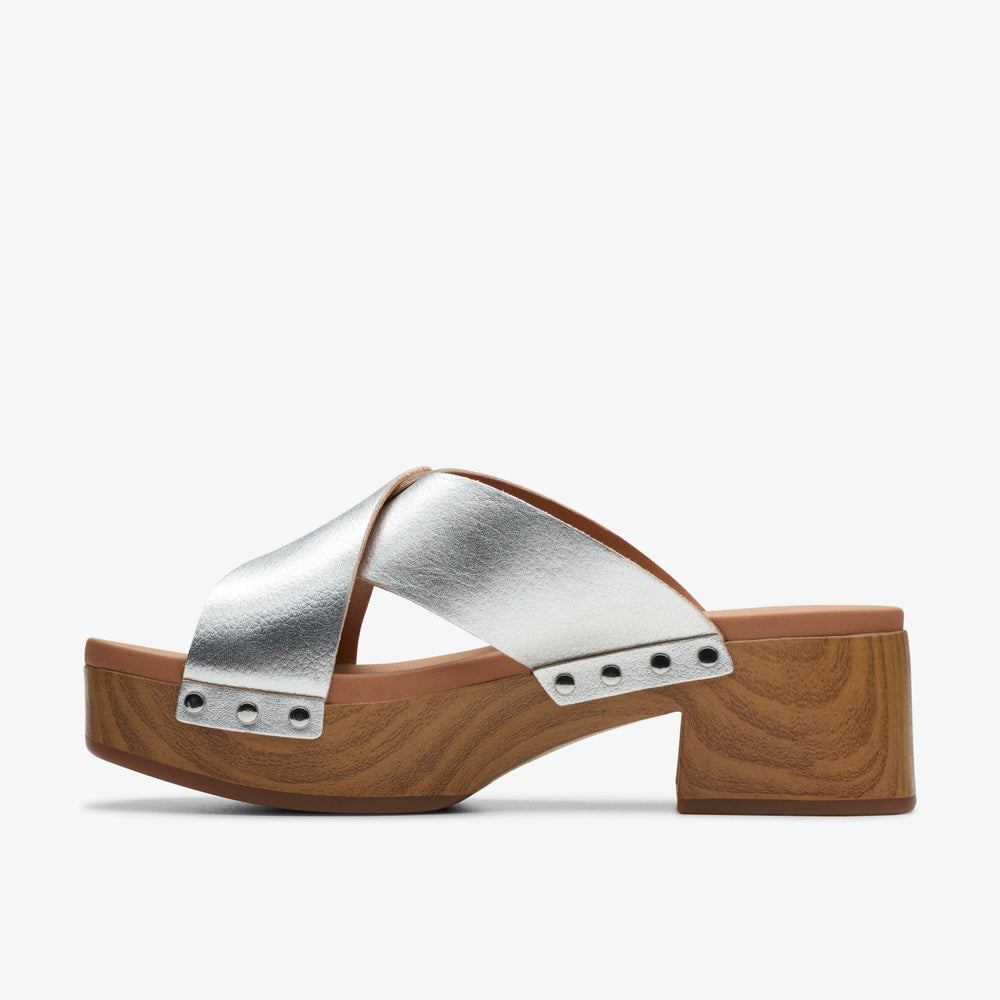 Sivanne Walk Silver Leather | Clarks on Sale - Women
