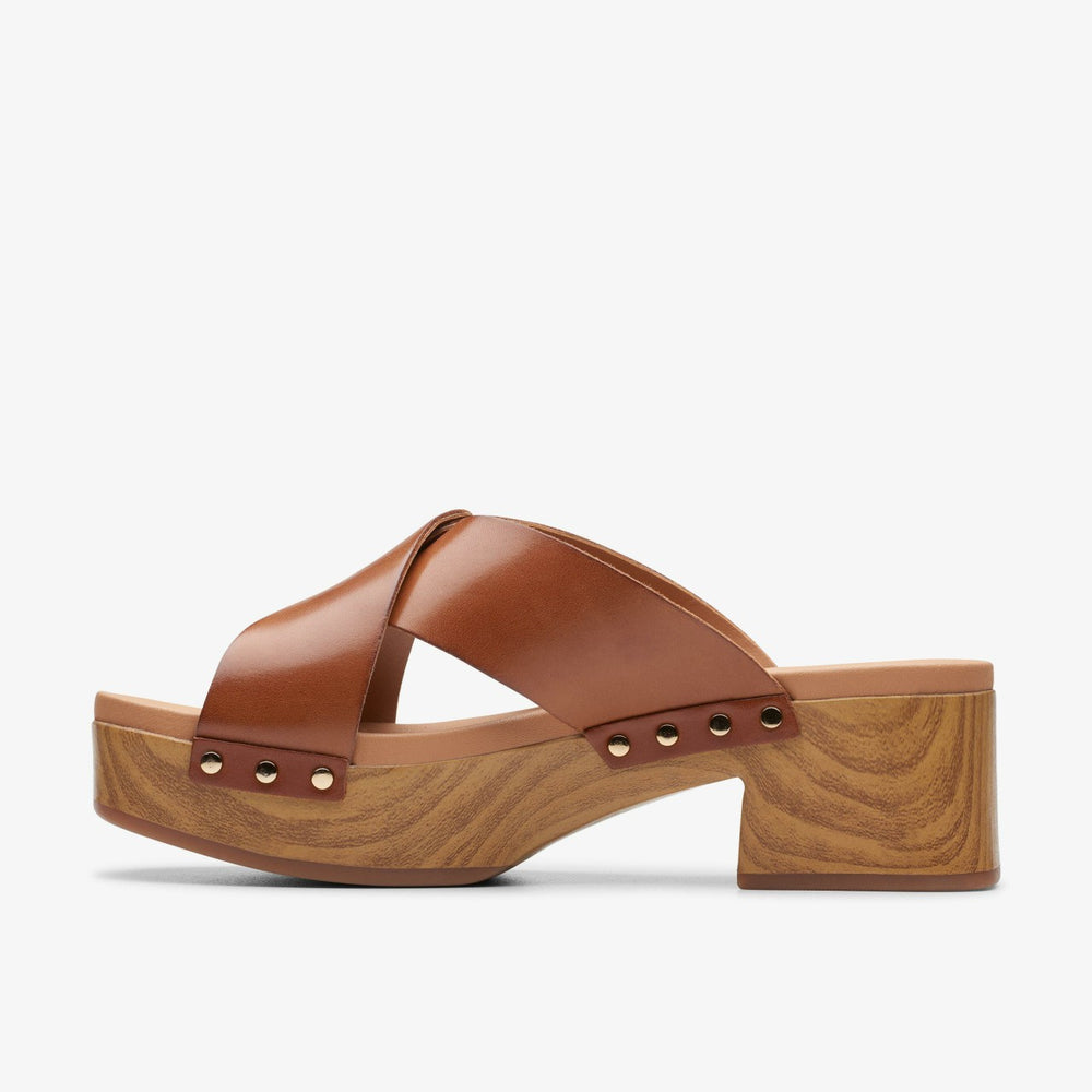 Sivanne Walk Tan Leather | Clarks for sale - Women