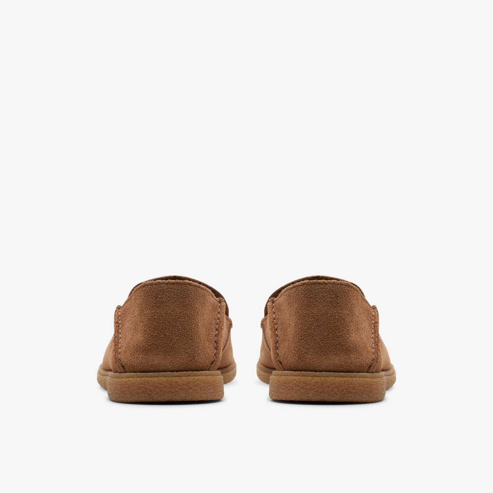 Clark Bay Step Loafer Cola Suede | Clarks on Sale - Men