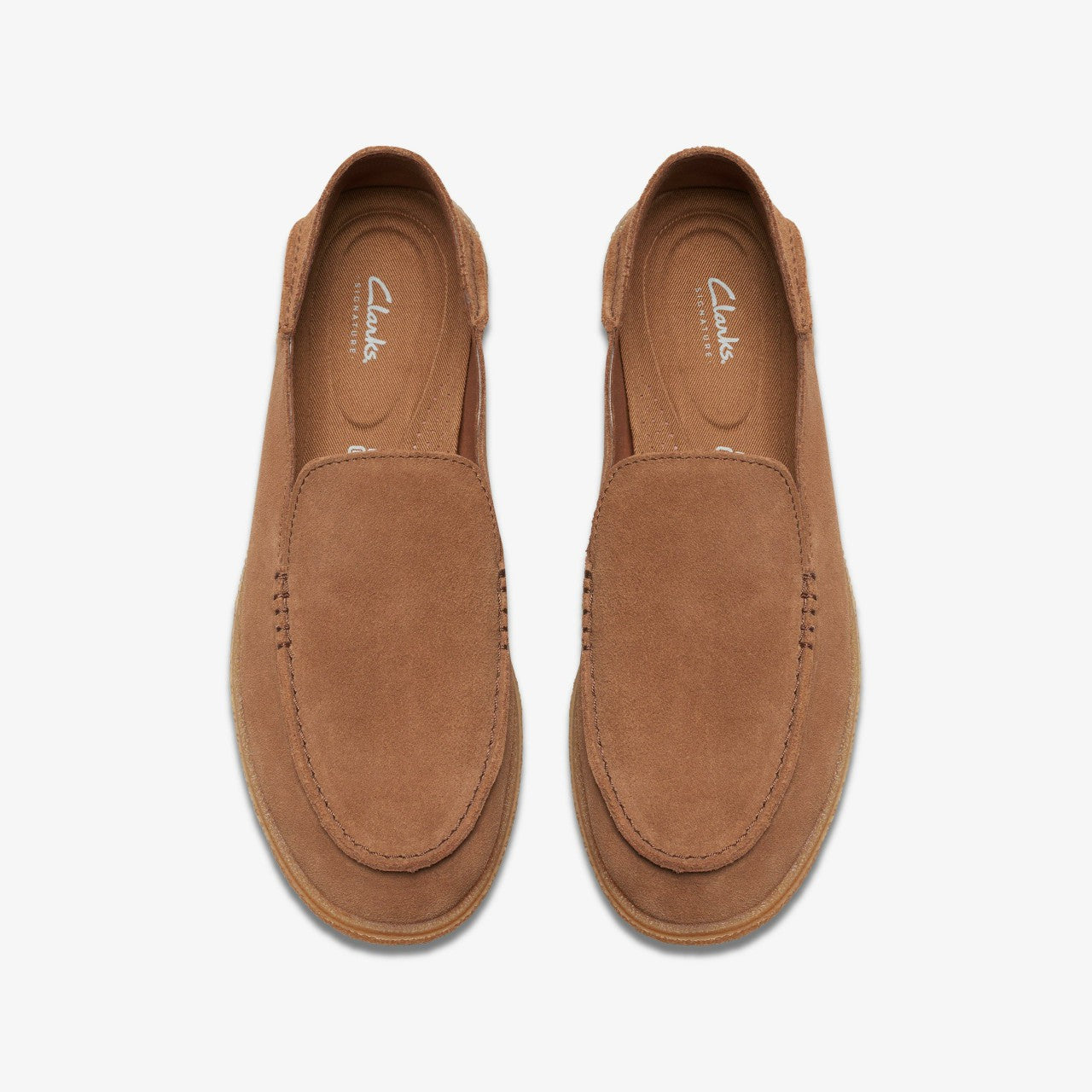Clark Bay Step Loafer Cola Suede | Clarks on Sale - Men