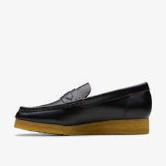 Wallabee Loafer Black Smooth Leather | Clarks outlet - Women