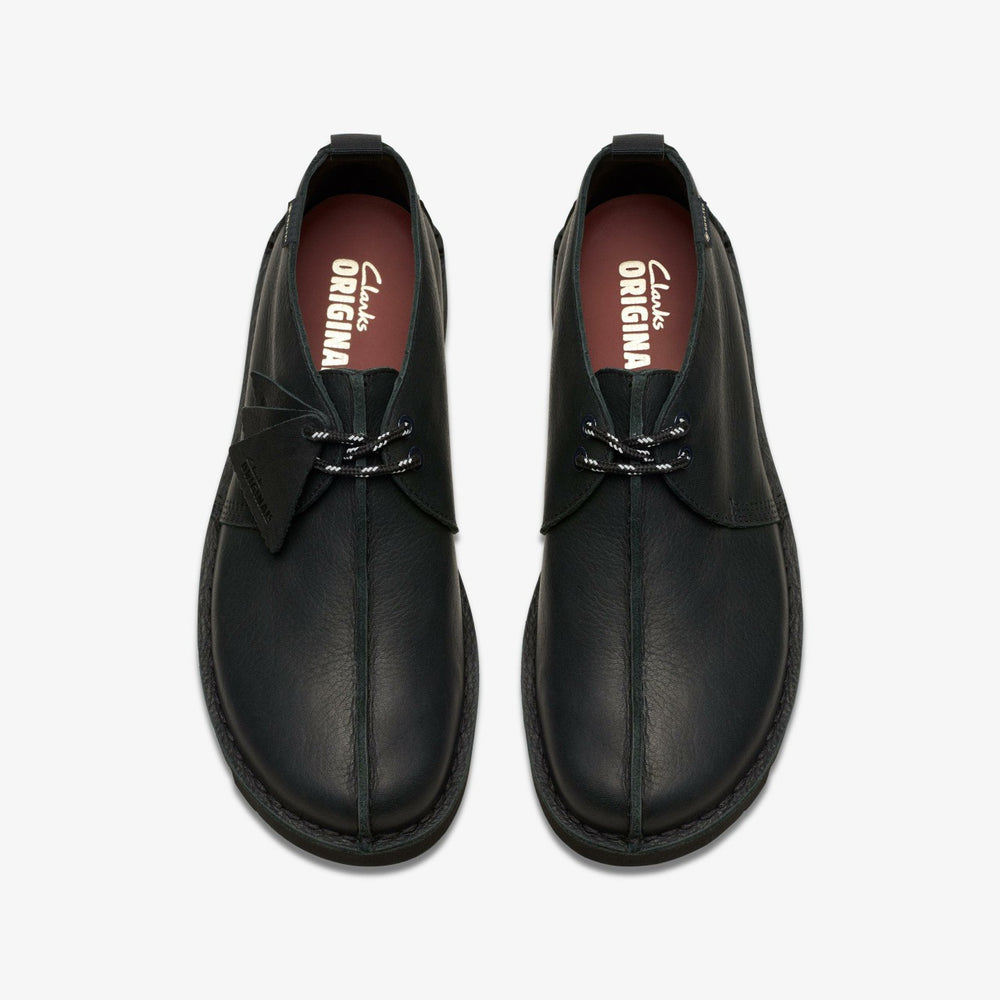 Desert Trek GORE-TEX Black Leather | Clarks online - Men
