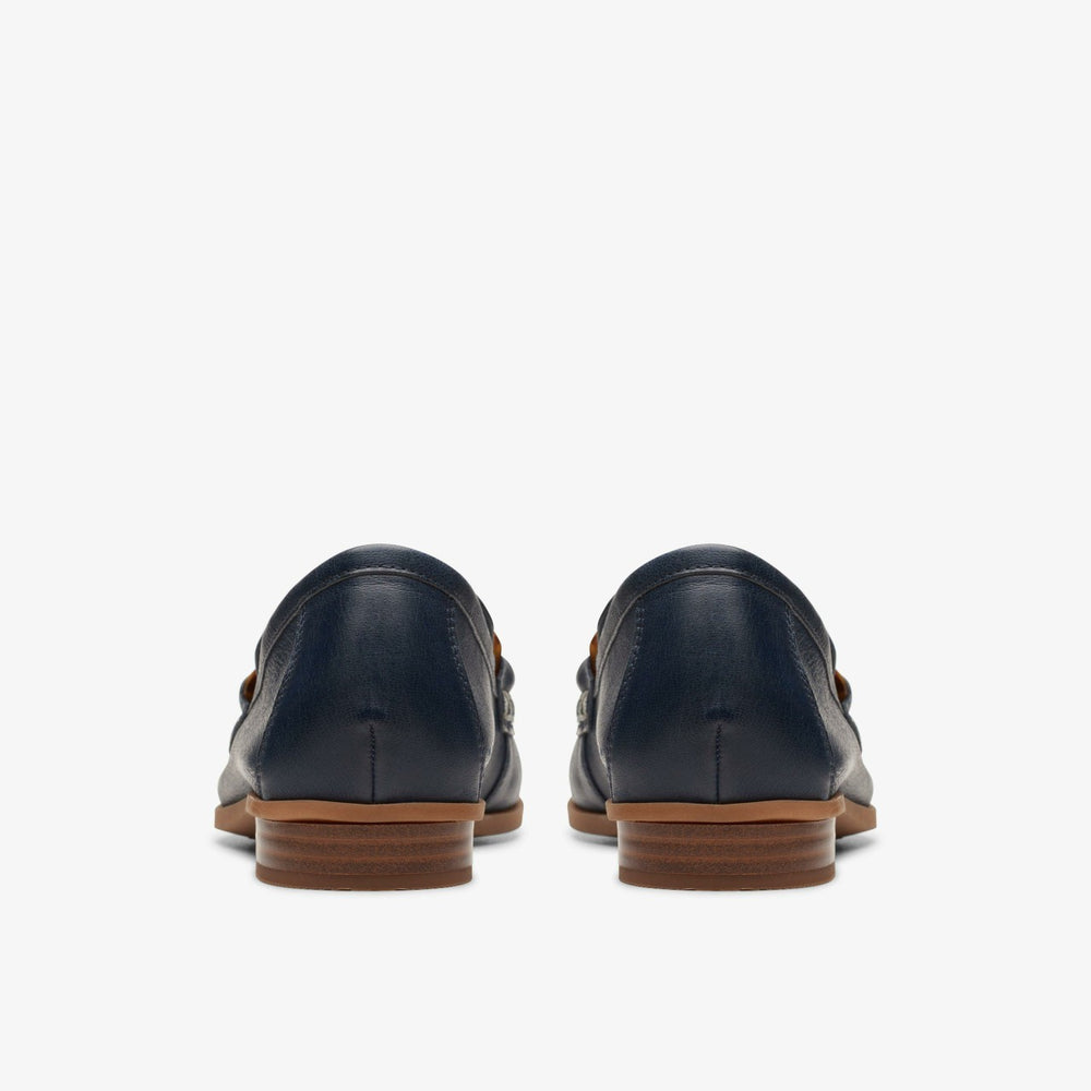 Sarafyna Iris Loafer Navy Leather | Clarks Sale - Women