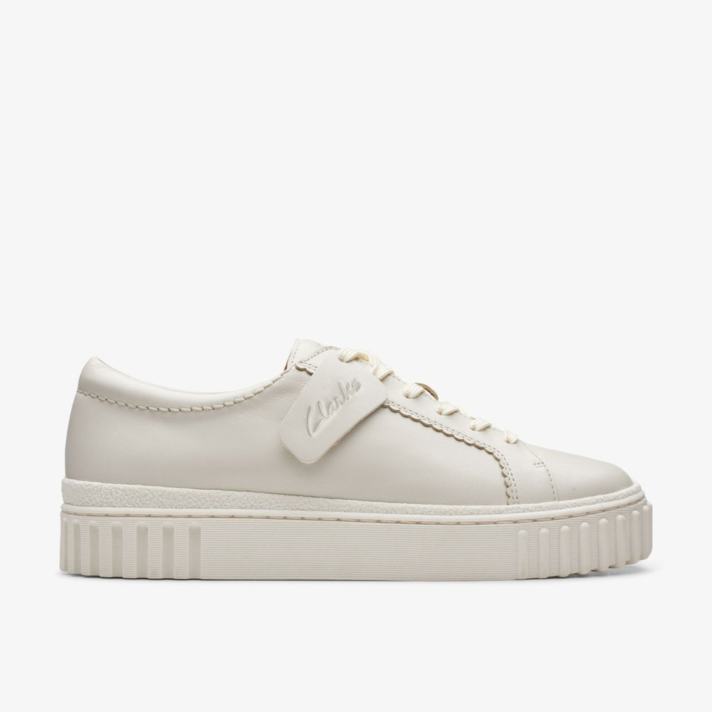 Mayhill Walk Off White Leather | Clarks on Sale - Women