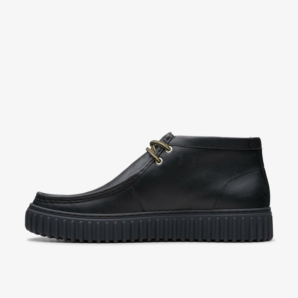 Torhill Hi Black Leather | Clarks outlet - Men