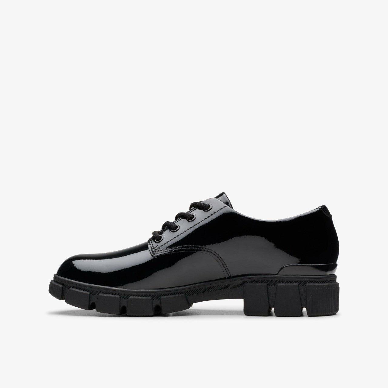 Evyn Lace Kid Black Patent | Clarks discount - Kids