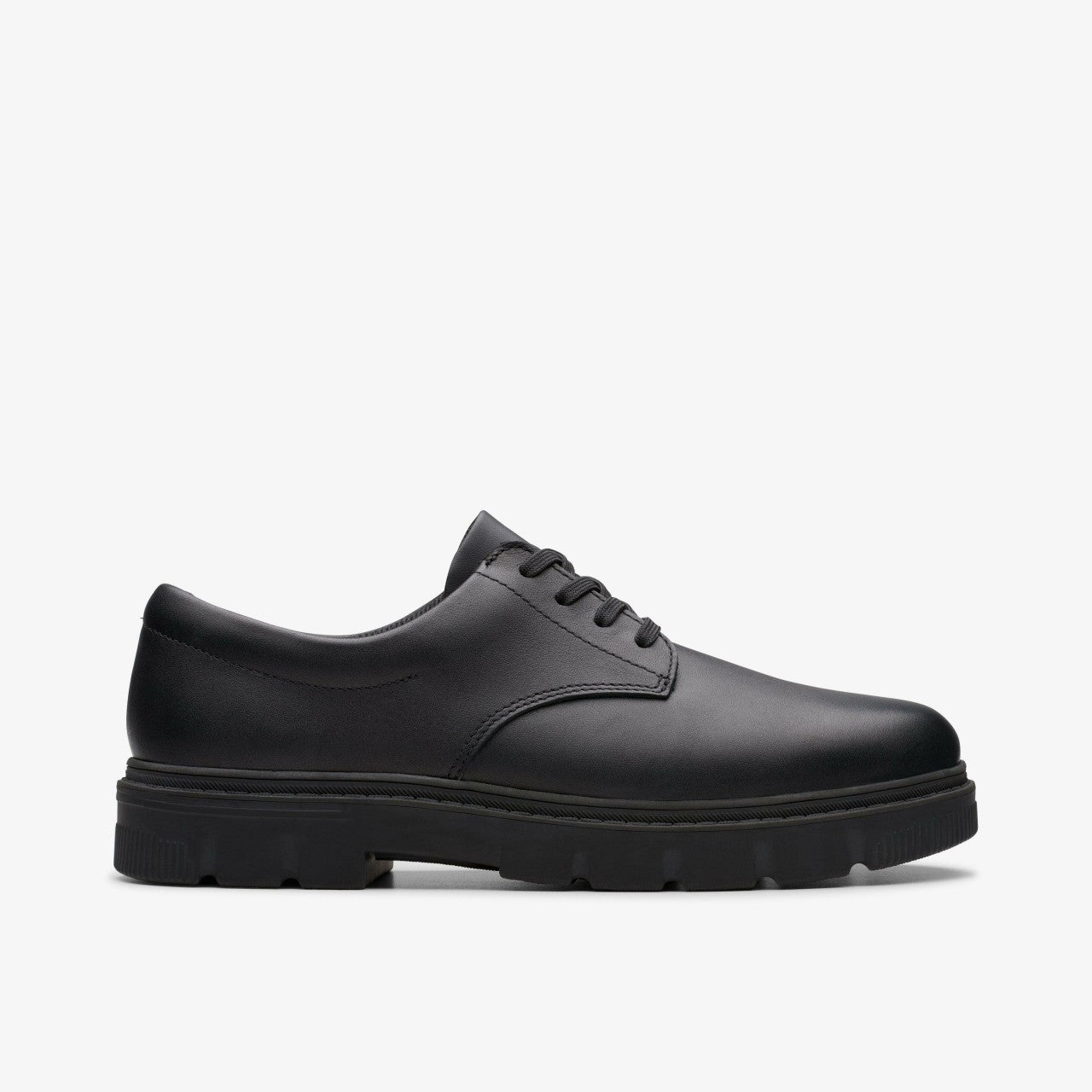 Lorcam Loop Youth Black Leather | Clarks Sale - Kids