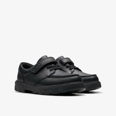Lorcam Edge Kid Black Leather | Clarks for sale - Kids