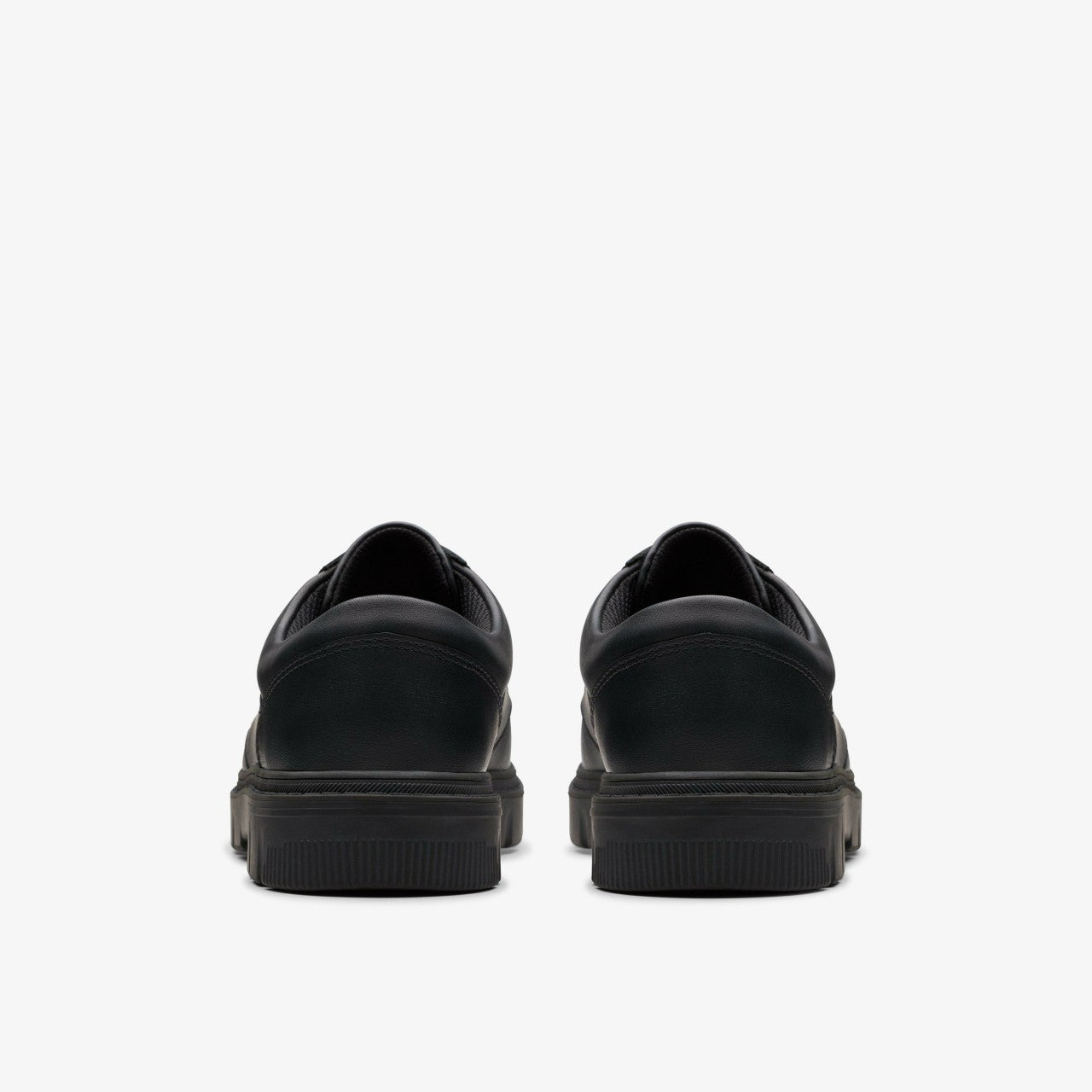 Lorcam Edge Youth Black Leather | Clarks on Sale - Kids