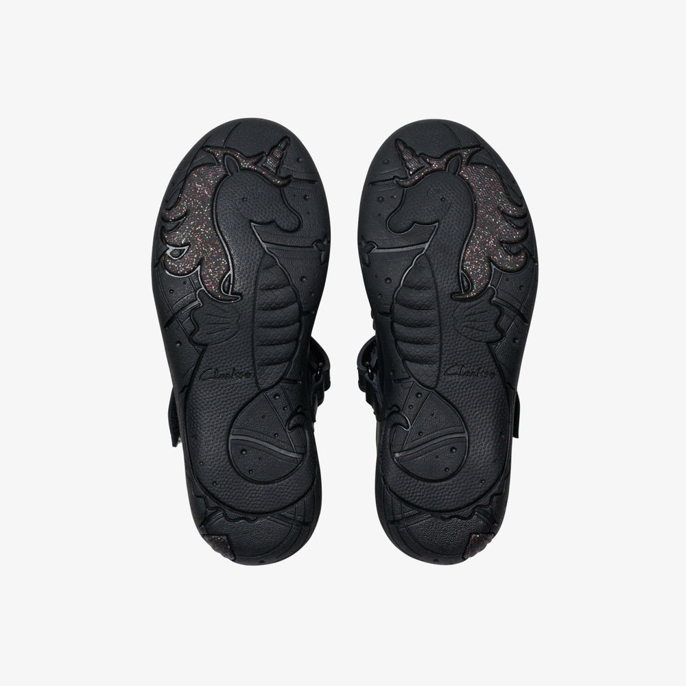 Relda Gem Kid Black Leather | Clarks online - Kids