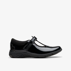 Relda Gem Kid Black Patent | Clarks discount - Kids