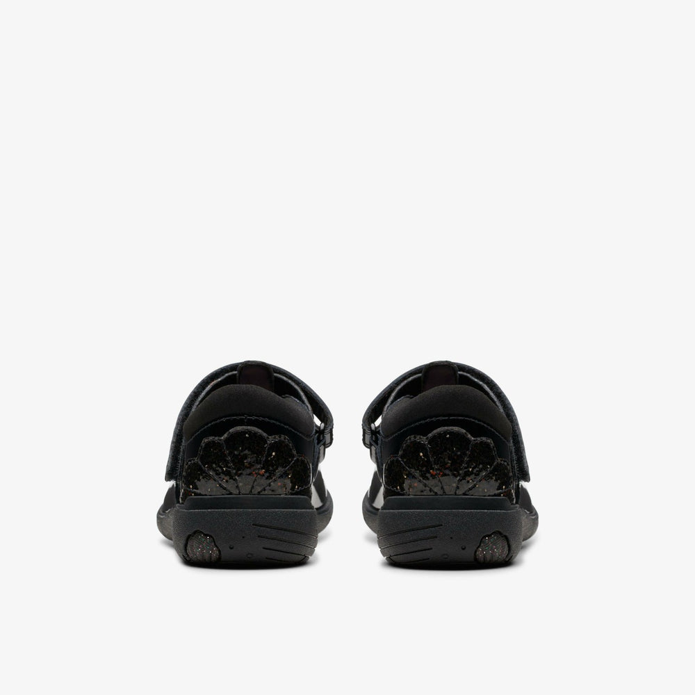 Relda Gem Kid Black Patent | Clarks discount - Kids