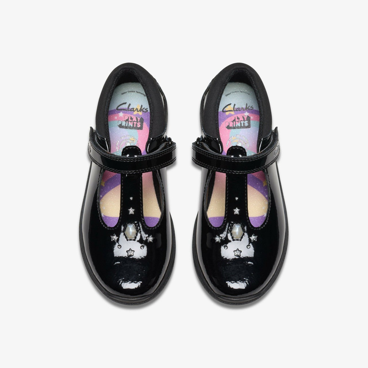 Relda Gem Kid Black Patent | Clarks discount - Kids
