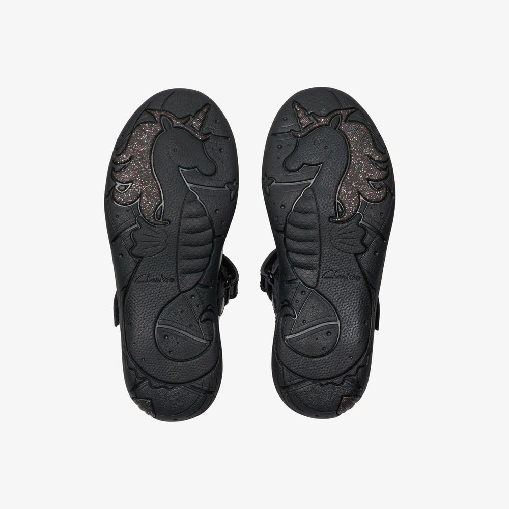 Relda Gem Kid Black Patent | Clarks discount - Kids