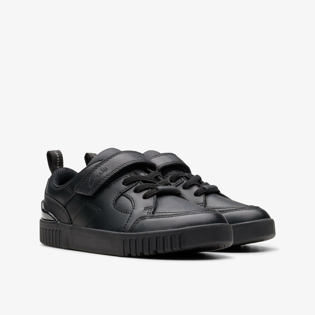 Oslo Flare Kid Black Leather | Clarks online - Kids