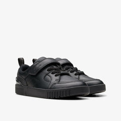Oslo Flare Kid Black Leather | Clarks online - Kids