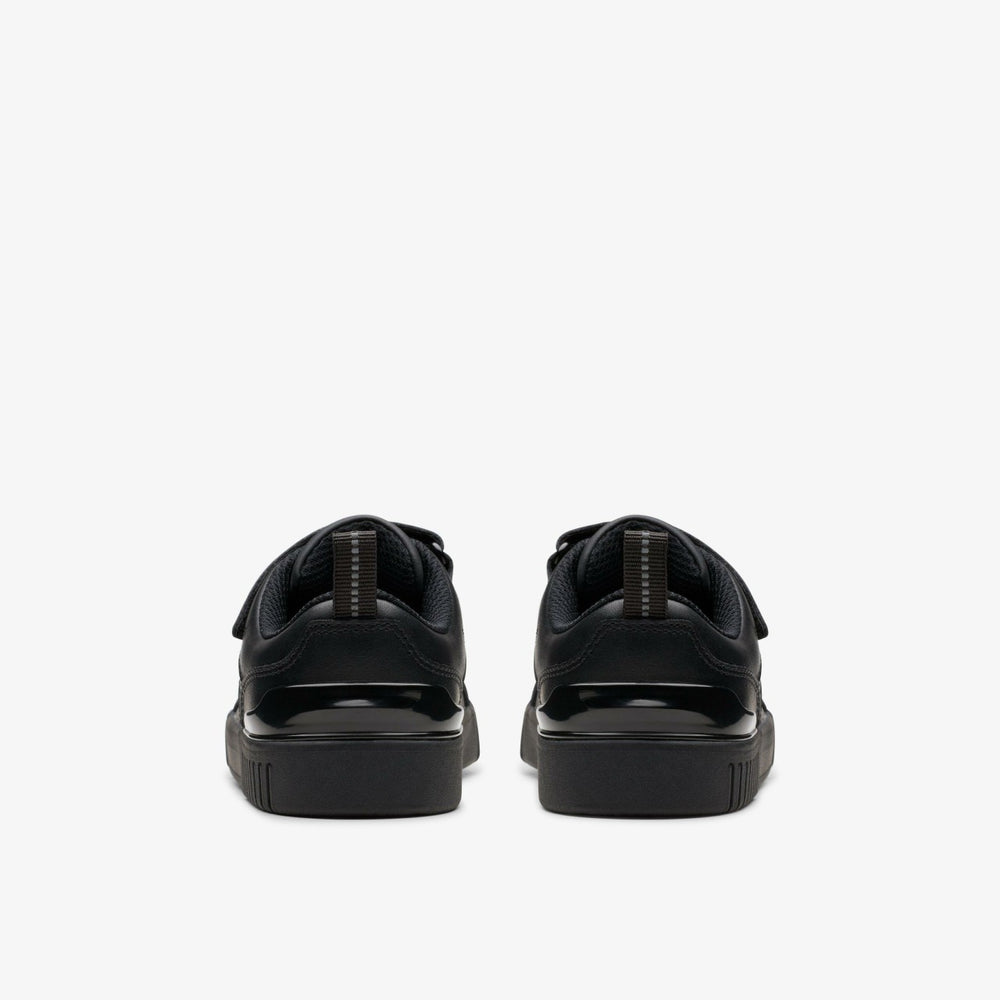Oslo Flare Kid Black Leather | Clarks online - Kids