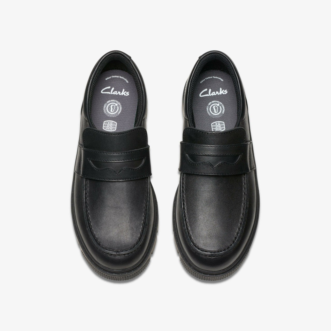 Lorcam Craft Youth Black Leather | Clarks on Sale - Kids