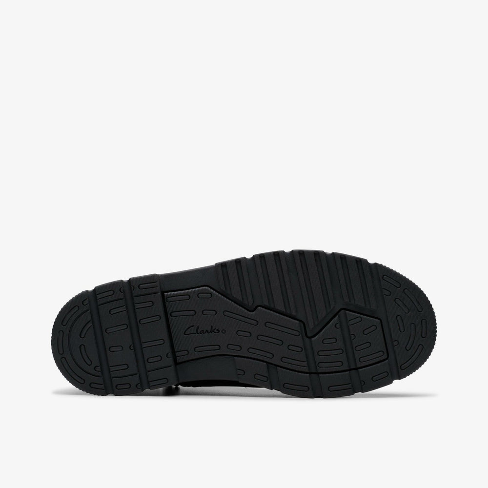 Lorcam Trail Youth Black Leather | Clarks outlet - Kids