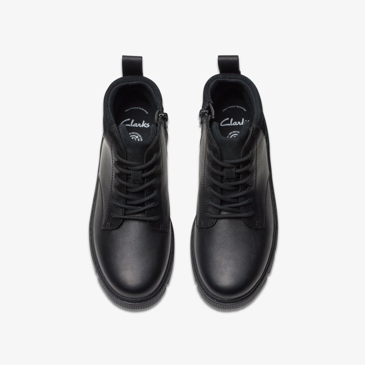 Lorcam Trail Youth Black Leather | Clarks outlet - Kids