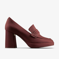 Martine Rose Loafer 2 Oxblood Textile | Clarks for sale - Women