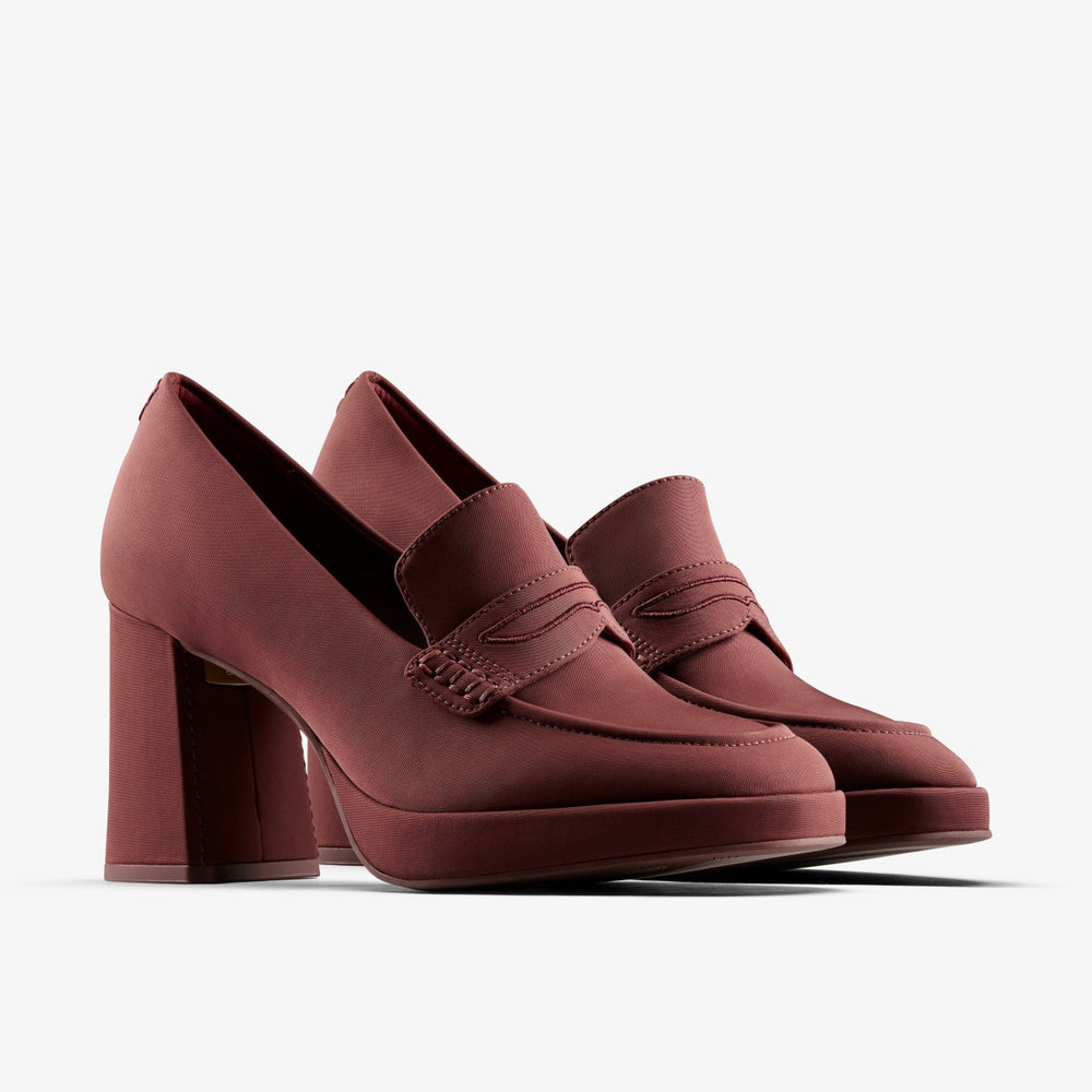 Martine Rose Loafer 2 Oxblood Textile | Clarks for sale - Women