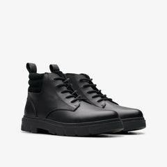 Lorcam Trail Older Black Leather | Clarks Sale - Kids
