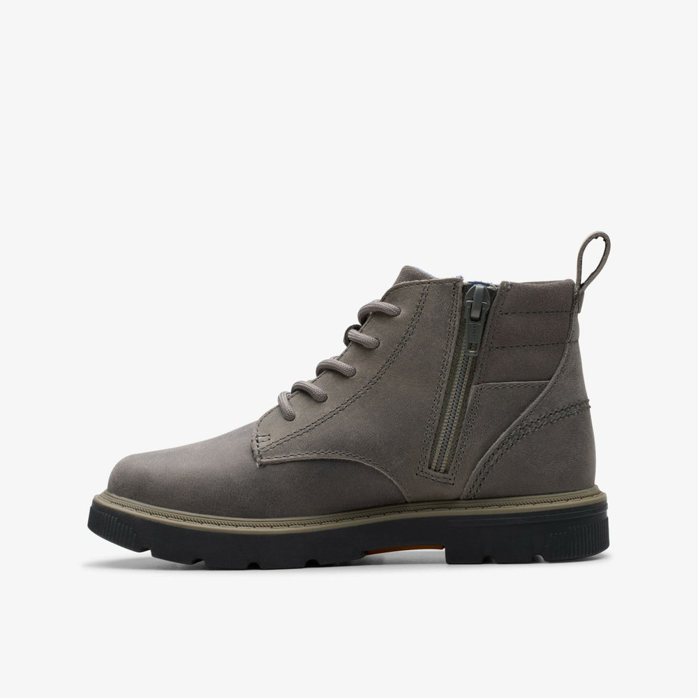 Lorcam Trail Older Dark Grey | Clarks outlet - Kids