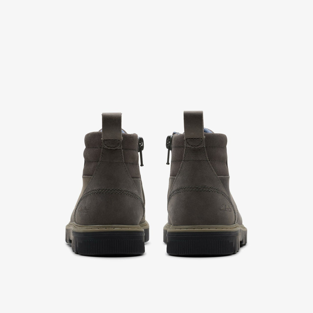 Lorcam Trail Older Dark Grey | Clarks outlet - Kids