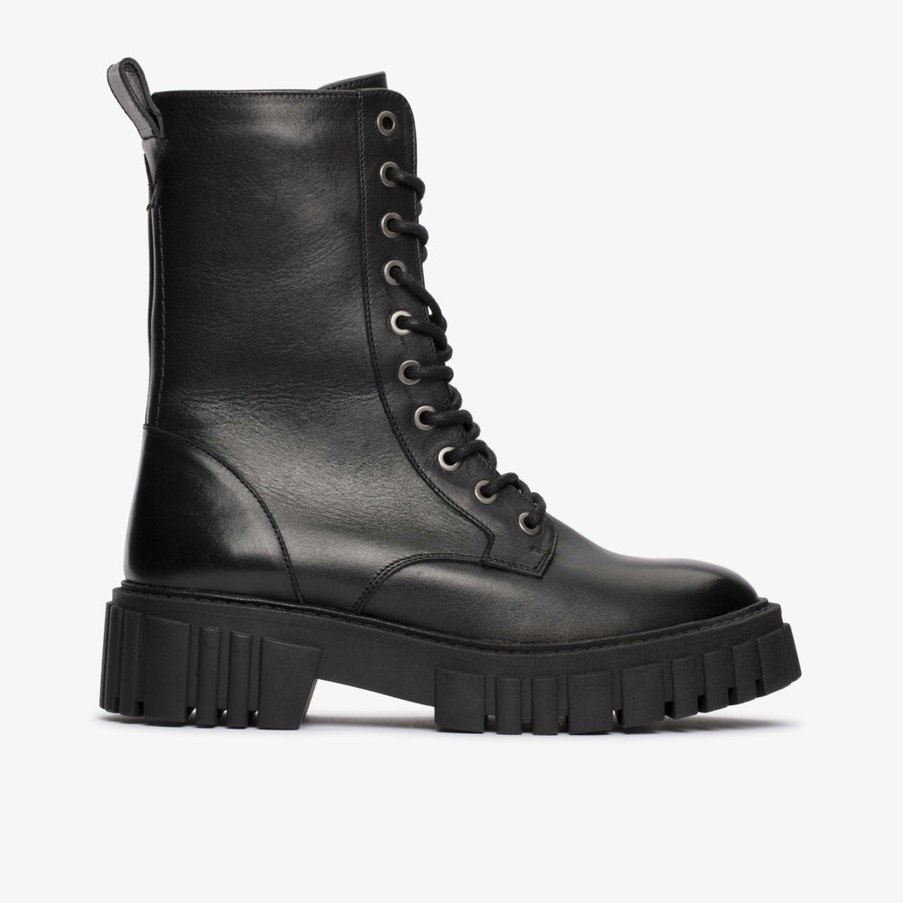 Page Lace Boot Black Leather | Clarks for sale - Women