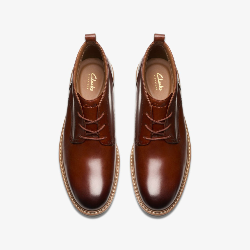 Aldwin Chukka Mid Tan Leather | Clarks discount - Men