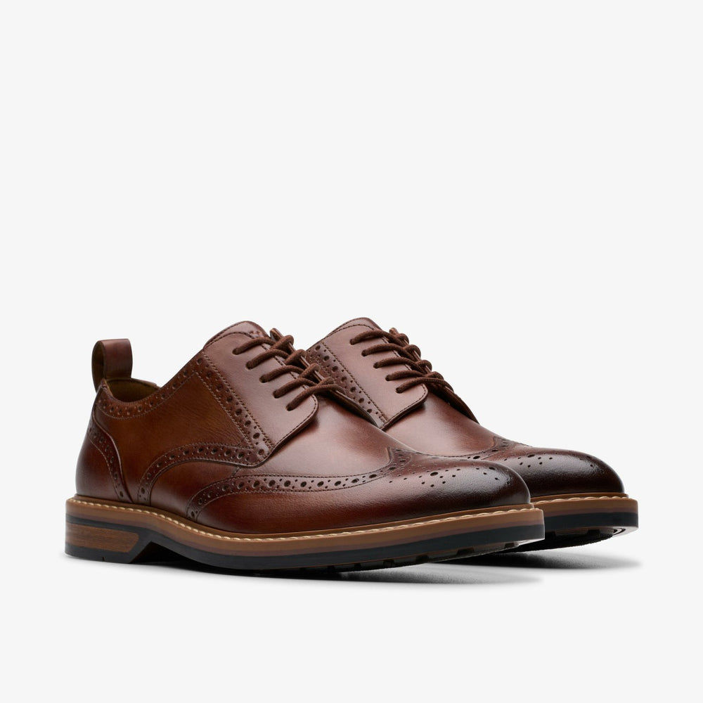 Aldwin Limit Brogue Mid Tan Leather | Clarks online - Men