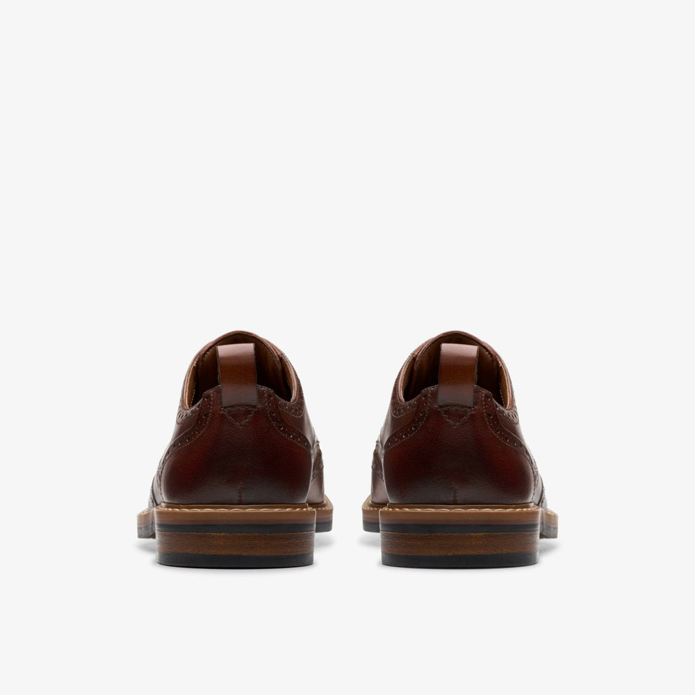 Aldwin Limit Brogue Mid Tan Leather | Clarks online - Men