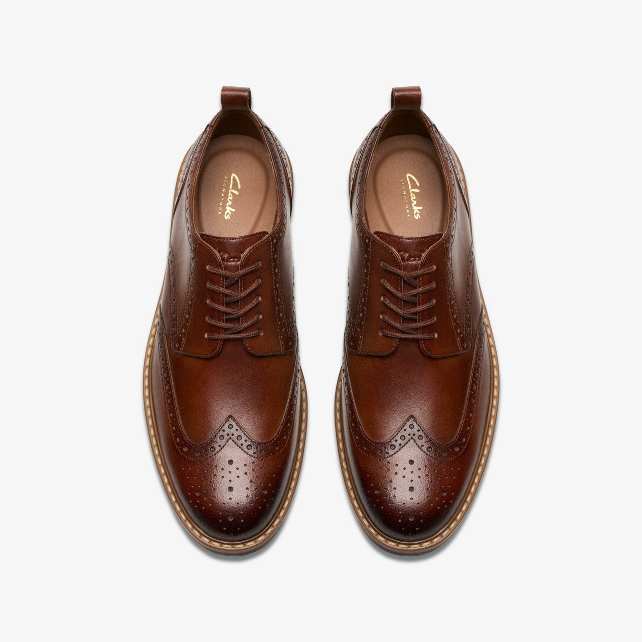 Aldwin Limit Brogue Mid Tan Leather | Clarks online - Men
