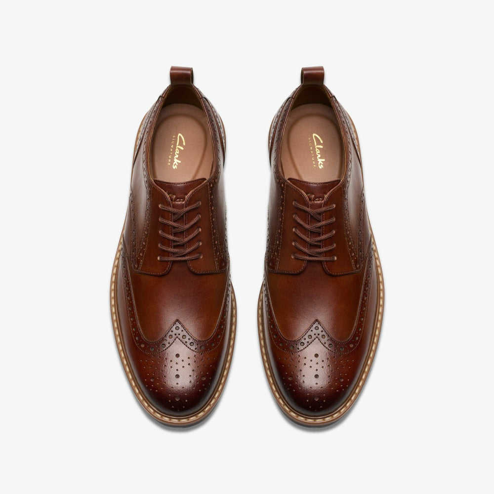 Aldwin Limit Brogue Mid Tan Leather | Clarks online - Men