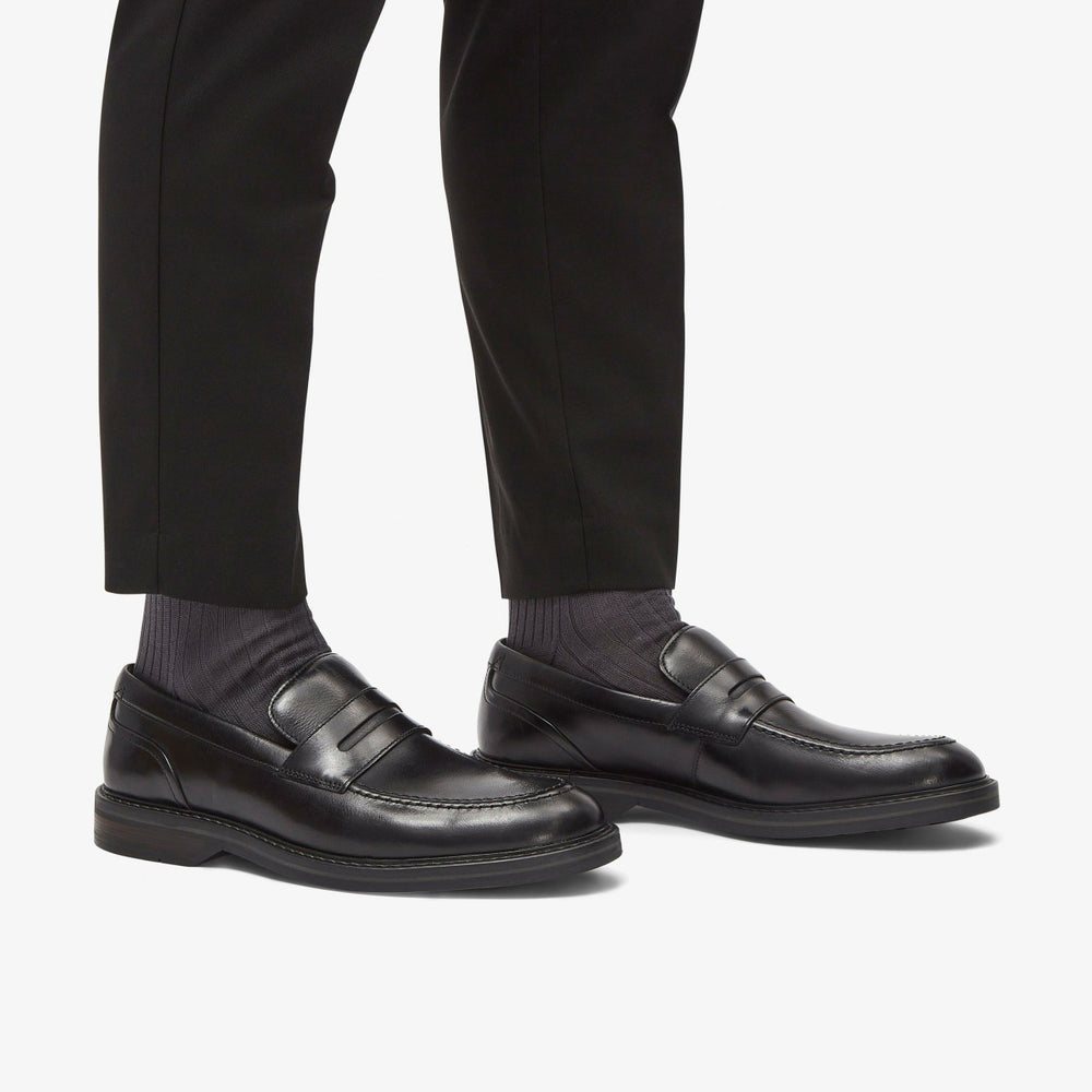 Aldwin Step Loafer Black Leather | Clarks on Sale - Men
