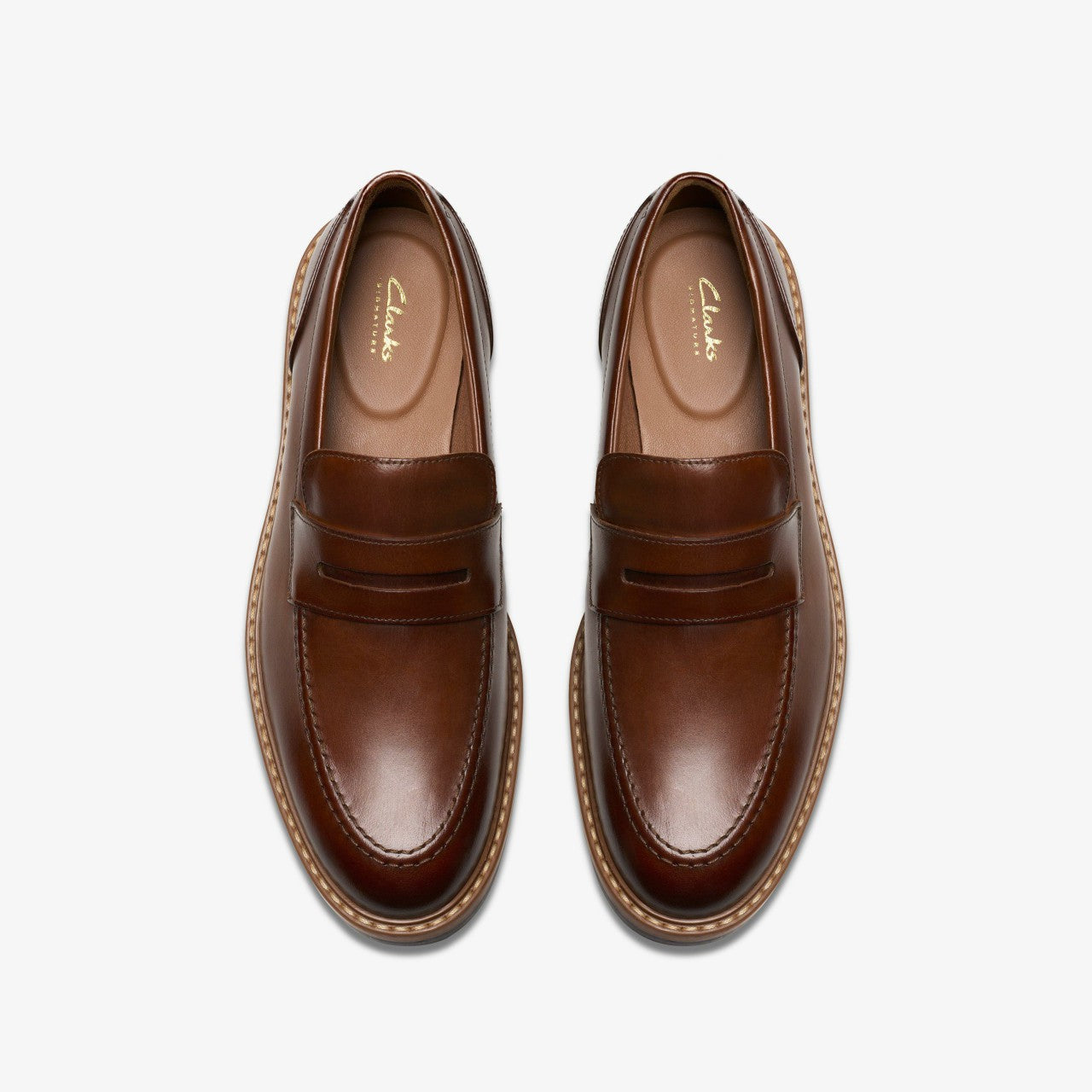 Aldwin Step Loafer Mid Tan Leather | Clarks online - Men