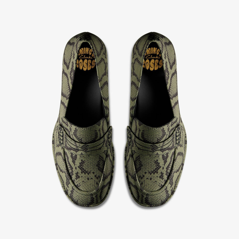 Martine Rose Loafer 2 Green Textile | Clarks Sale - Women