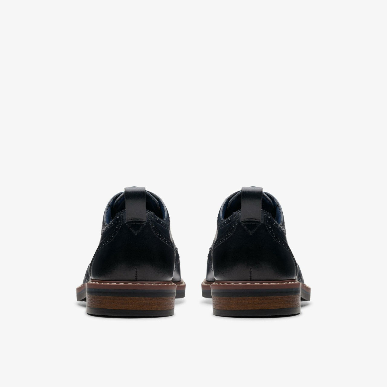 Aldwin Limit Brogue Navy Leather | Clarks on Sale - Men