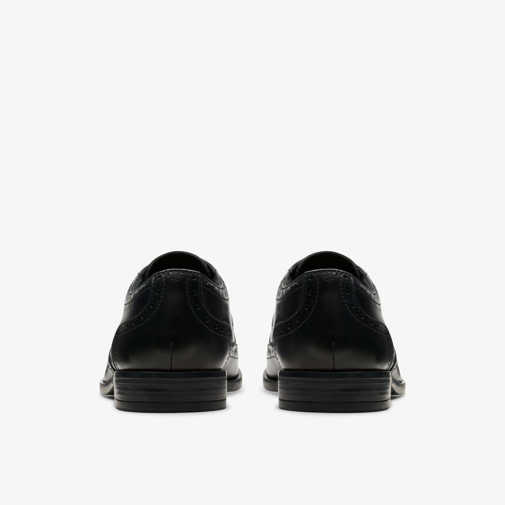Brandon Limit Brogue Black Leather | Clarks outlet - Men