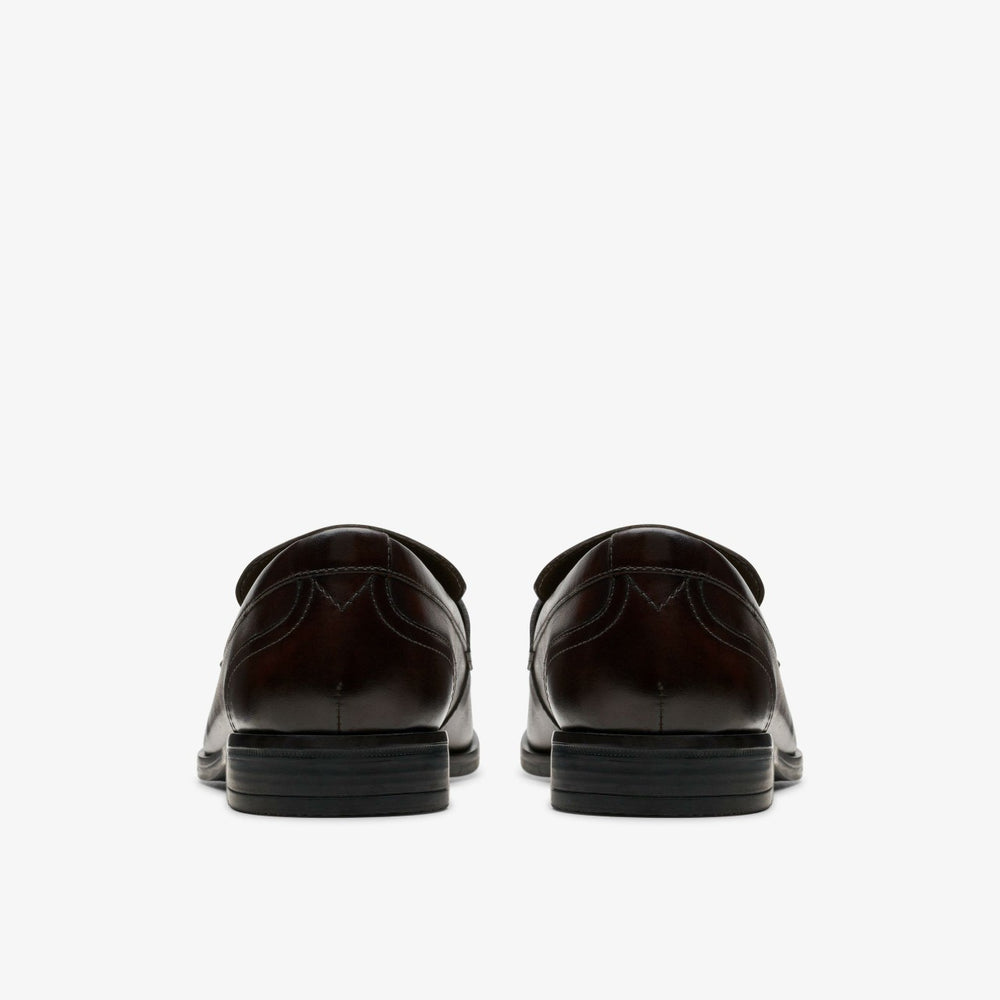 Brandon Step Loafer Dark Brown Leather | Clarks discount - Men
