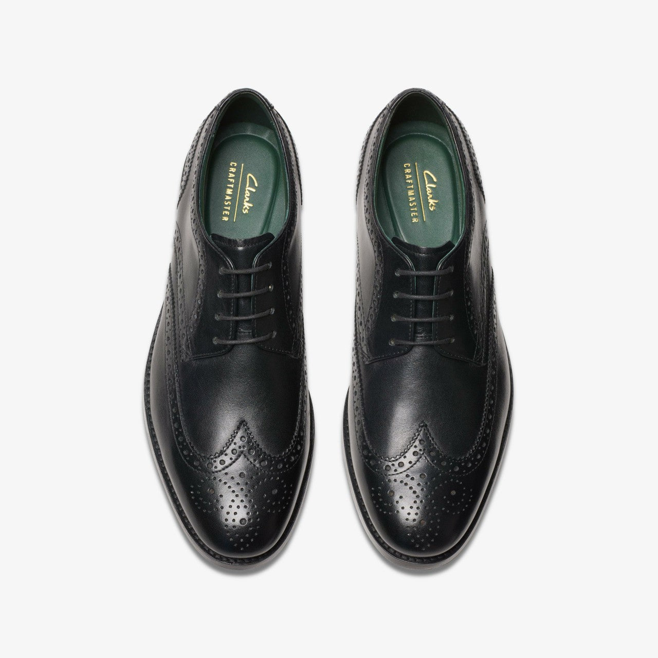Craft James Tip Brogue Black Leather | Clarks on Sale - Men