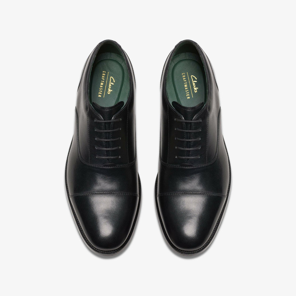 Craft James Cap Black Leather | Clarks Sale - Men