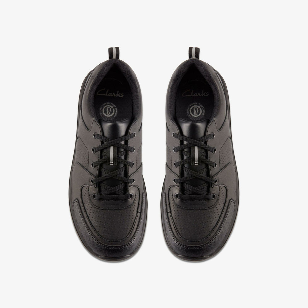 Daze Loop 2 Youth Black Leather | Clarks Sale - Kids
