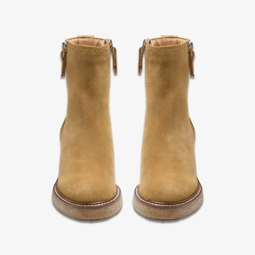 Cassiano Zip Ankle Boot Light Tan Suede | Clarks on Sale - Women