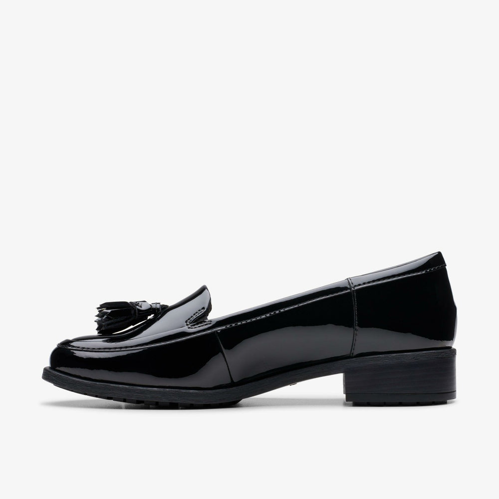 Havisham Edge Loafer Black Patent | Clarks for sale - Women